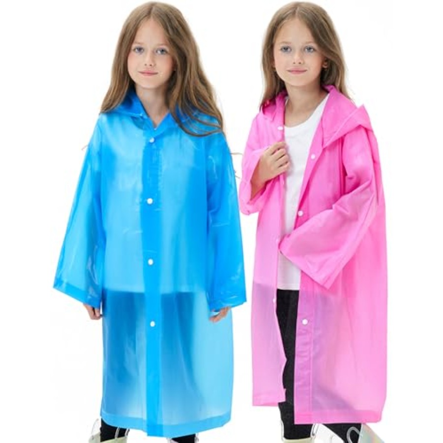2 Pack Reusable Waterproof Rai - Emergency Poncho Rain avaliação e preço