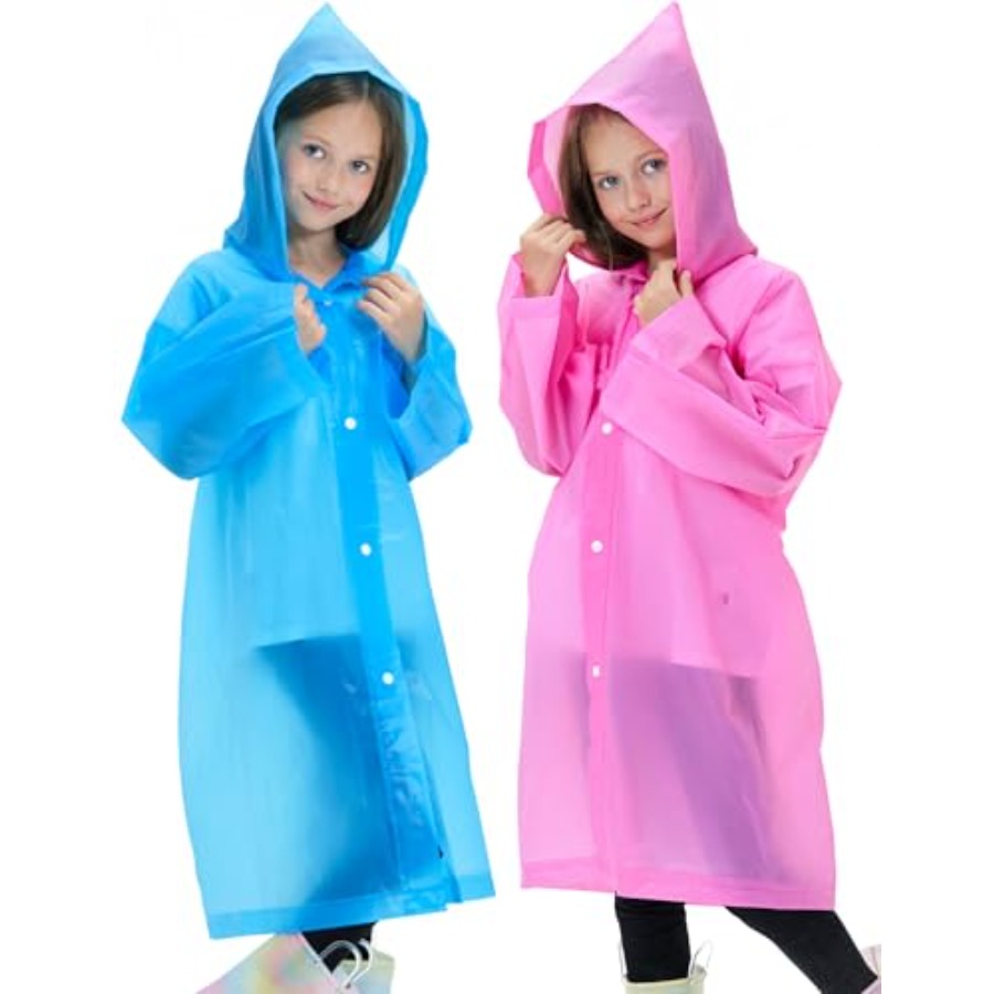 2 Pack Reusable Waterproof Rai - Emergency Poncho Rain avaliação e preço