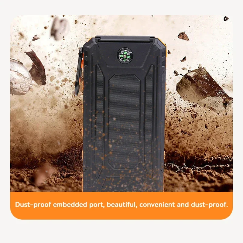 200000mAh Solar Power Bank Por - Solar Emergency Charger avaliação e preço