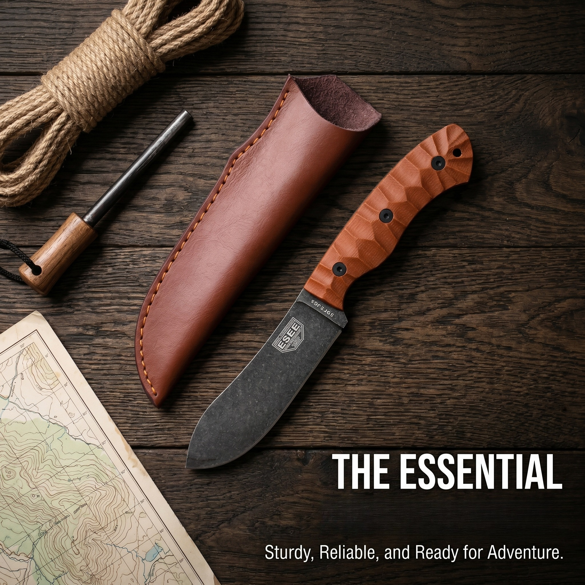 JG5 Fixed Blade with Sheath Ju - Bushcraft Knife Fixed avaliação e preço