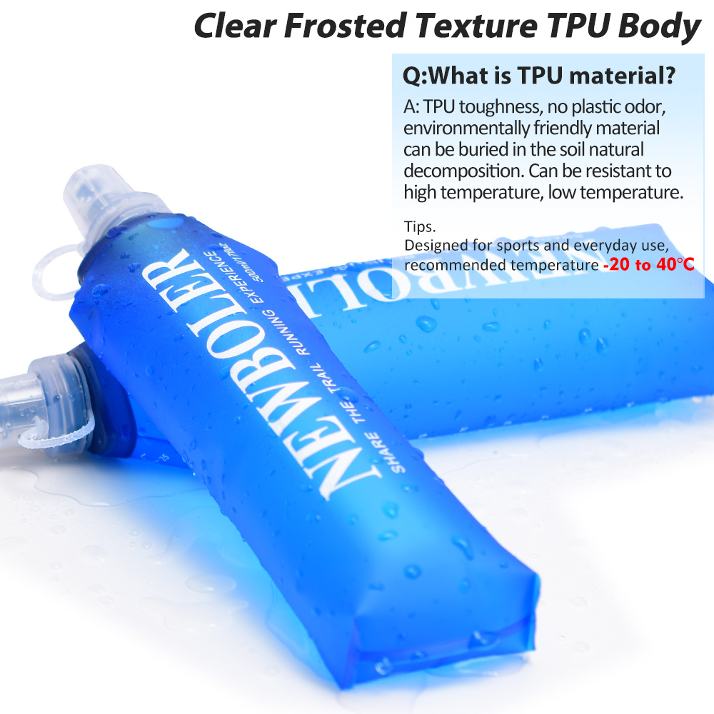 250/500/750ML Water Bottle TPU - Water Bag Collapsible avaliação e preço