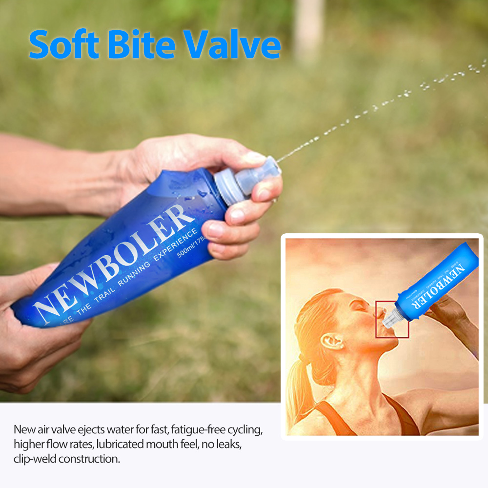250/500/750ML Water Bottle TPU - Water Bag Collapsible avaliação e preço