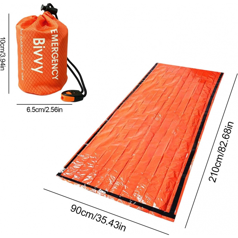 2 Pack Emergency Sleeping Bag, - Bivy Bag Emergency avaliação e preço