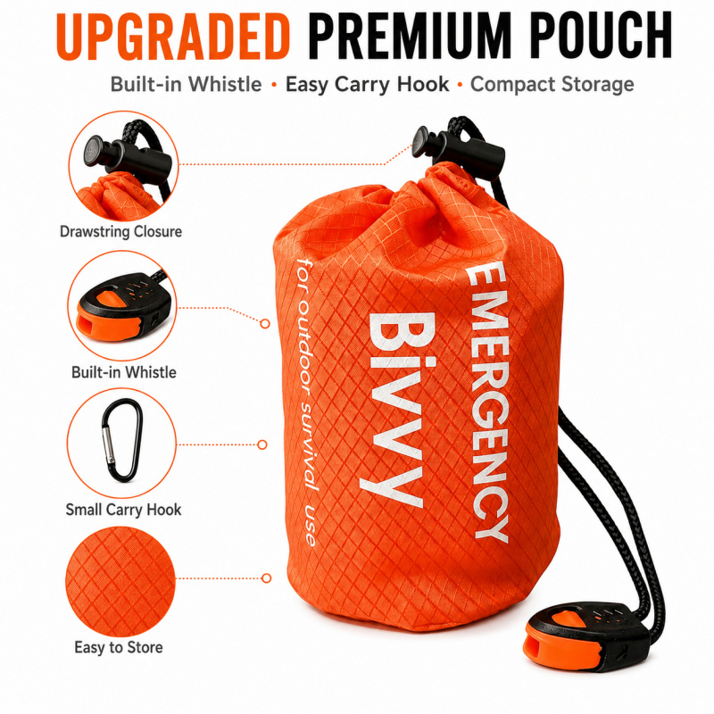 2 Pack Emergency Sleeping Bag, - Bivy Bag Emergency avaliação e preço