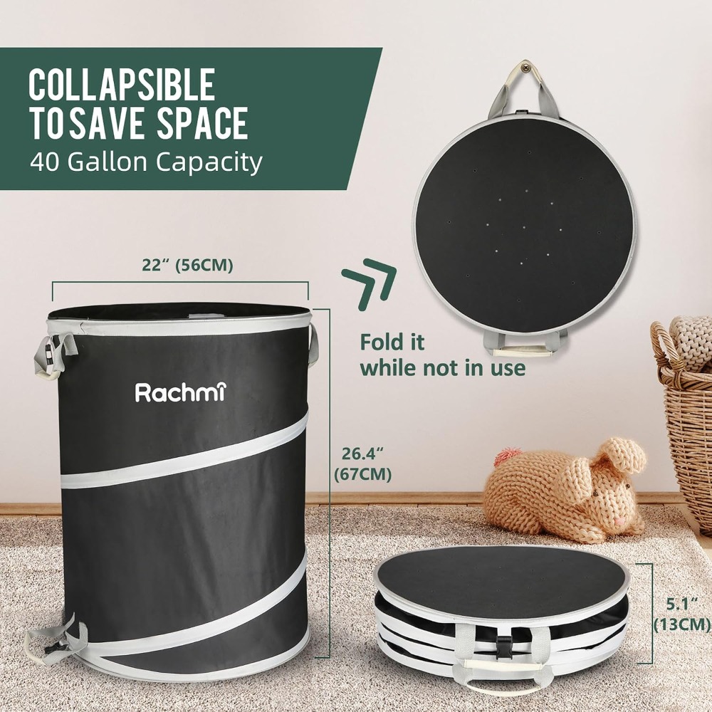 40 Gallon Collapsible Trash Ca - Water Bag Collapsible avaliação e preço
