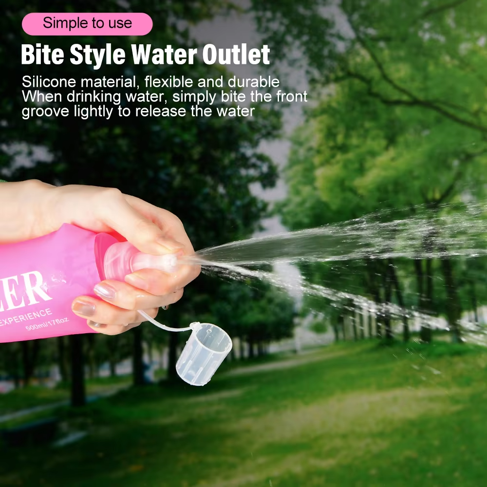 Folding Water Bottle TPU BPA-F - Water Bag Collapsible avaliação e preço