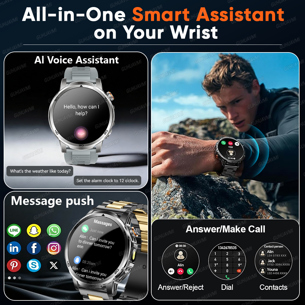2026 New outdoor Smart watch M - Compass Lensatic avaliação e preço