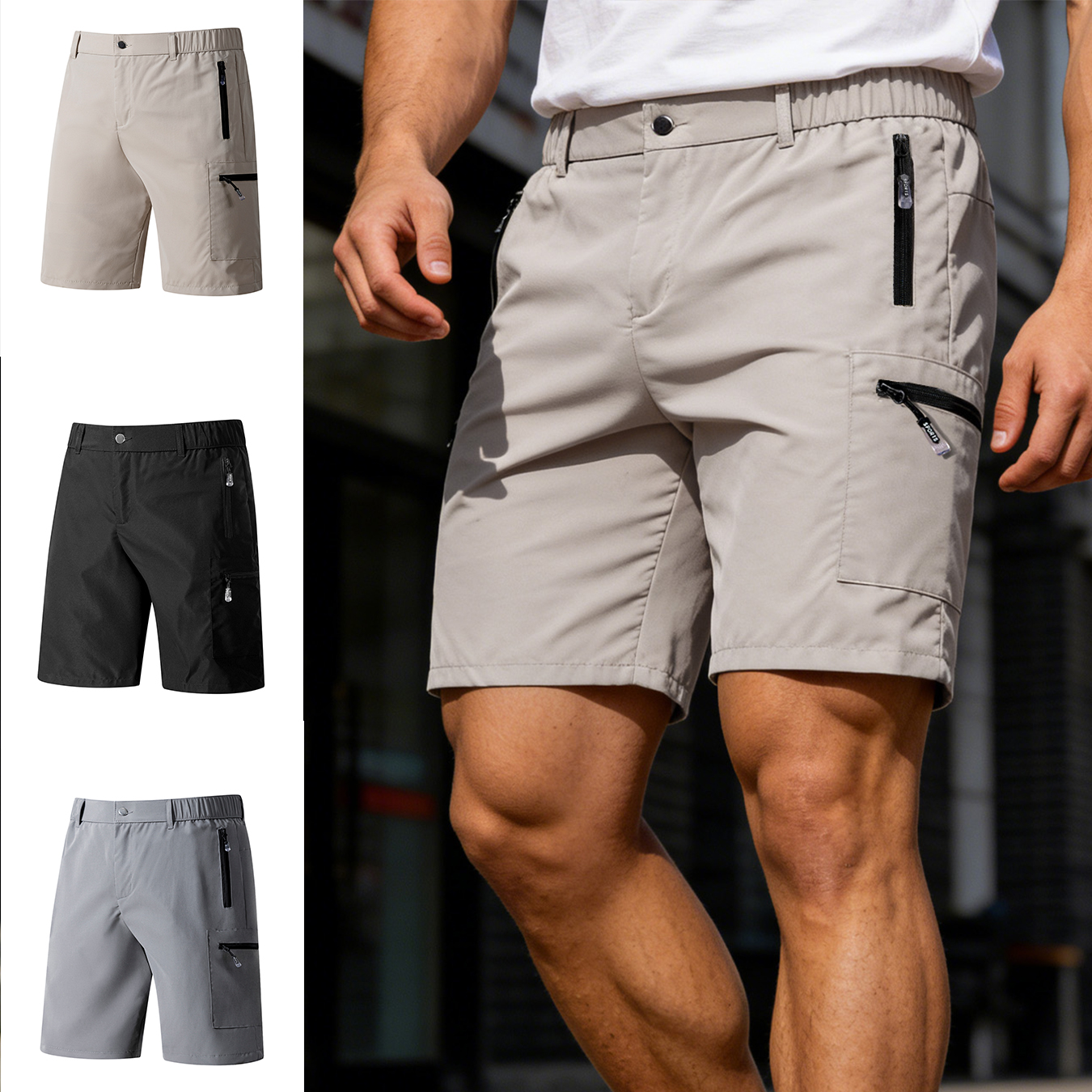 Men's Short Cargo Shorts Multi - Fishing Kit Compact avaliação e preço