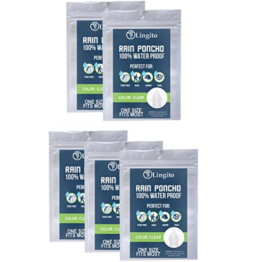 Clear Emergency Rain Ponchos A - Emergency Poncho Rain avaliação e preço