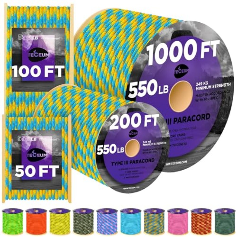 Reflective Paracord Rope 1000  - Para Cord 1000Ft avaliação e preço