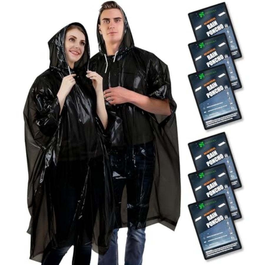 Disposable Rain Ponchos for /A - Emergency Poncho Rain avaliação e preço