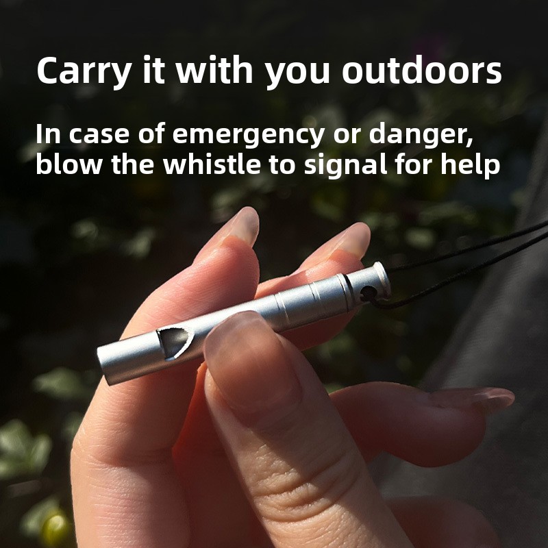 Titanium Alloy Survival Whistl - Emergency Whistle Loud avaliação e preço