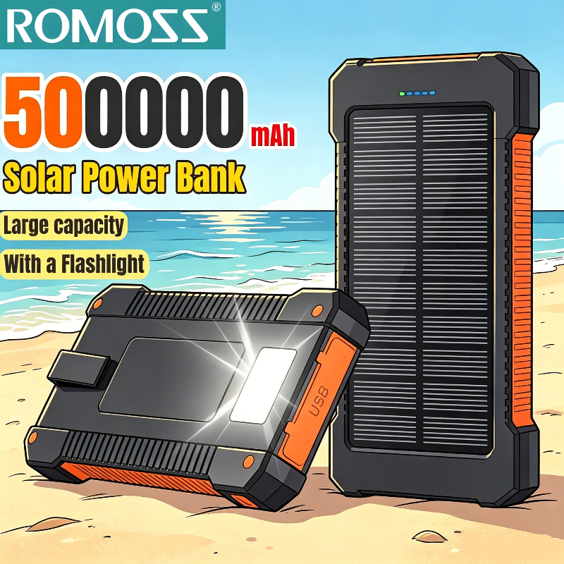ROMOSS 500000mAh Solar Power B - Solar Emergency Charger avaliação e preço