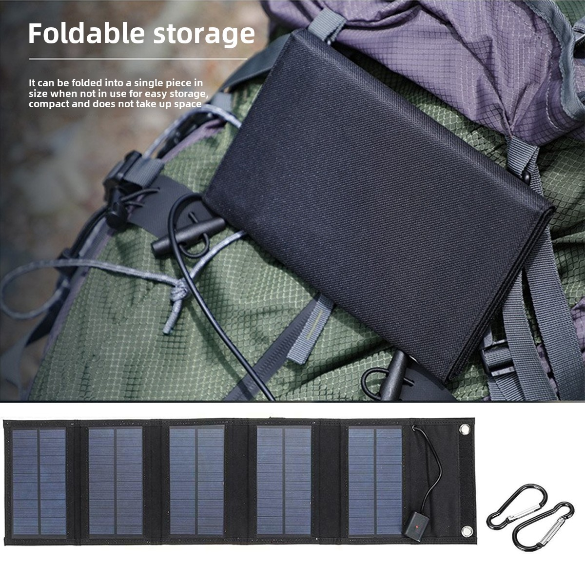 Backpack Carry Portable Foldab - Solar Emergency Charger avaliação e preço