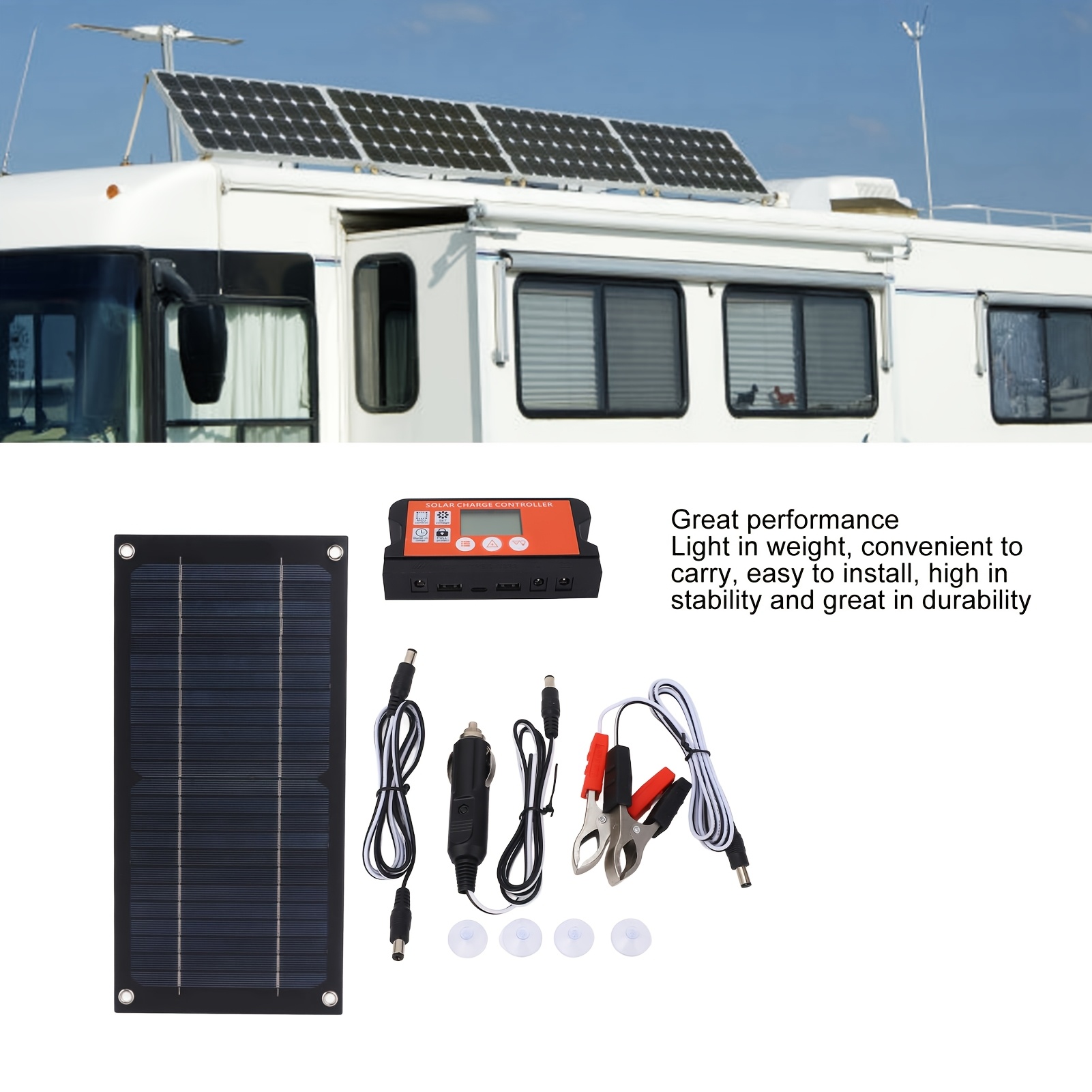 2026 New 18V 100A Solar Panel  - Solar Emergency Charger avaliação e preço