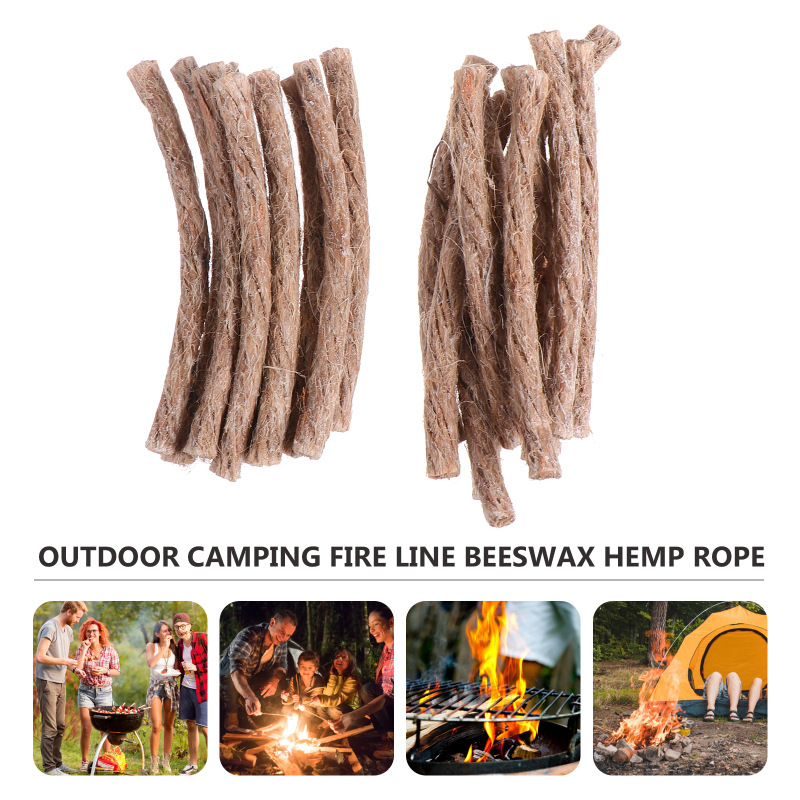 10Pcs Survival Wick Hemp Cord  - Fire Starting Kit avaliação e preço