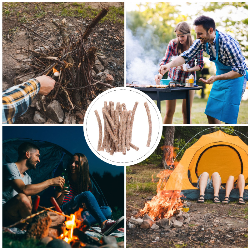10Pcs Survival Wick Hemp Cord  - Fire Starting Kit avaliação e preço