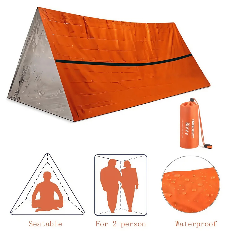 2 Person Emergency Survival Sh - Emergency Mylar Tent avaliação e preço