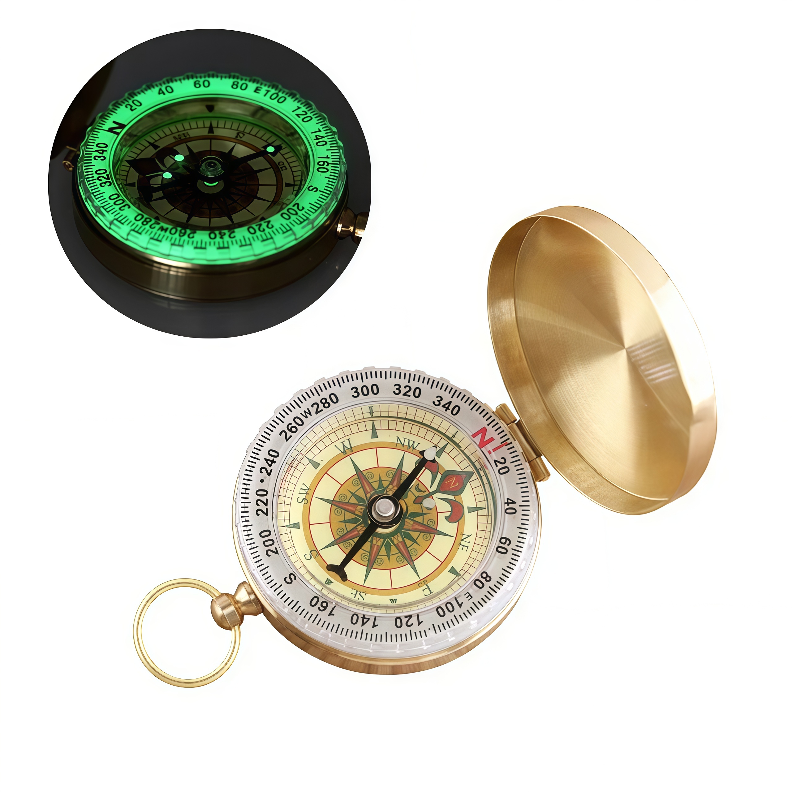 Brass Outdoor Compass - Gold C - Compass Lensatic avaliação e preço