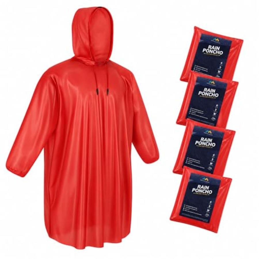 Mindful Design Rain Ponchos wi - Emergency Poncho Rain avaliação e preço
