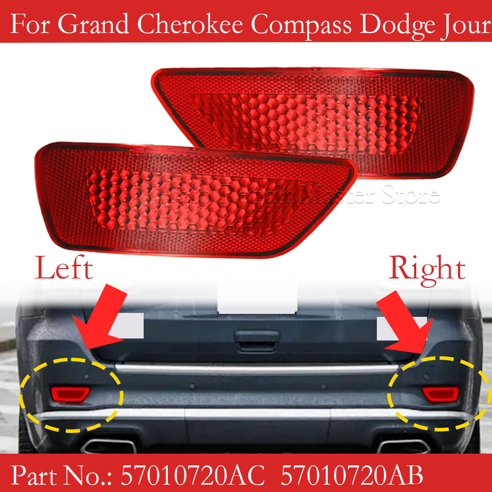 1/2pcs Car Red Tail Warning Re - Compass Lensatic avaliação e preço