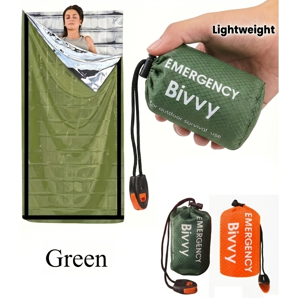 3Pcs Emergency Sleeping Bag Ki - Bivy Bag Emergency avaliação e preço