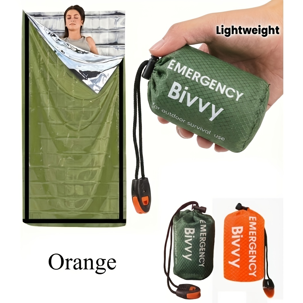 3Pcs Emergency Sleeping Bag Ki - Bivy Bag Emergency avaliação e preço