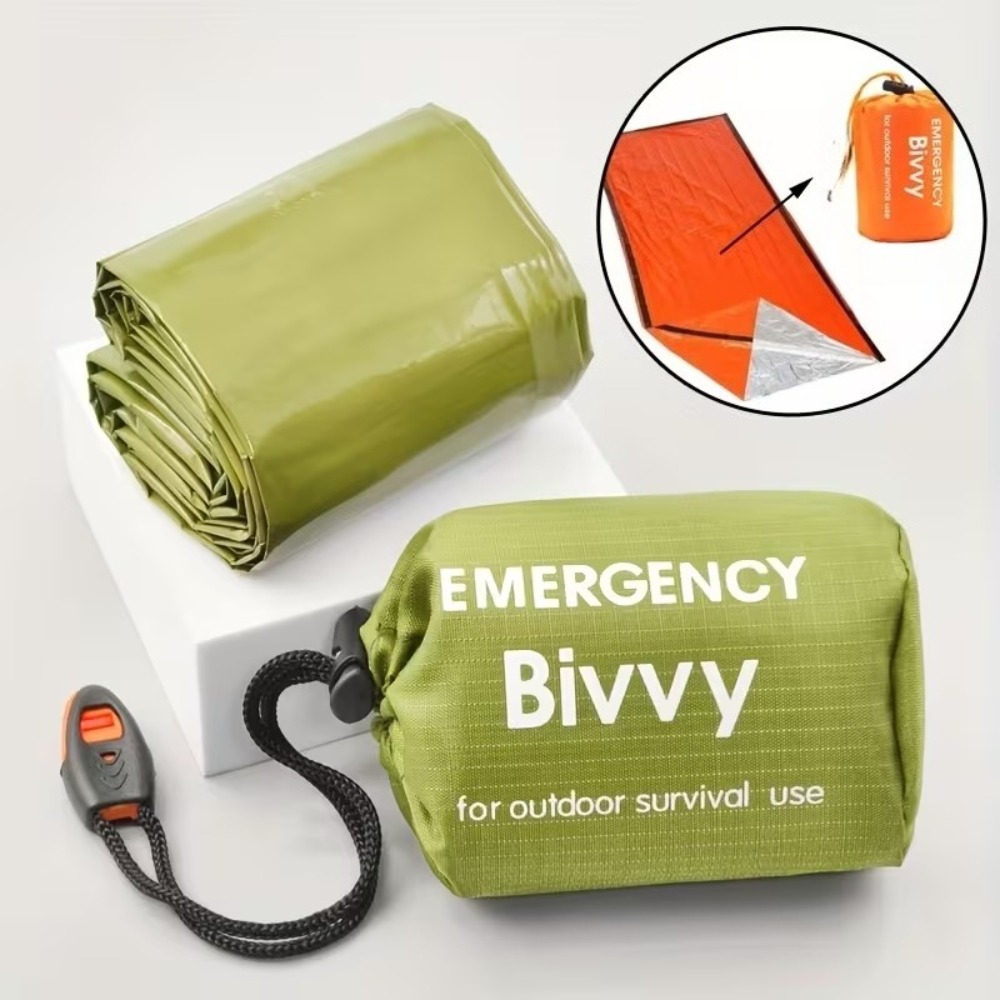 3Pcs Emergency Sleeping Bag Ki - Bivy Bag Emergency avaliação e preço