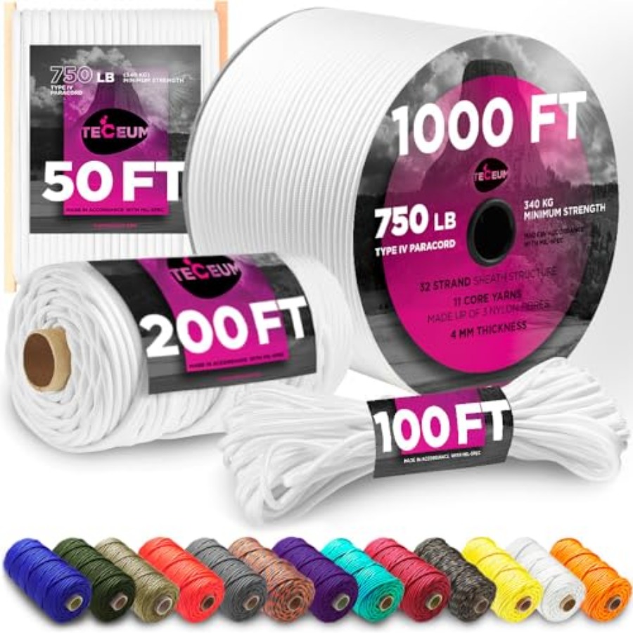 Reflective Paracord Rope 1000  - Para Cord 1000Ft avaliação e preço