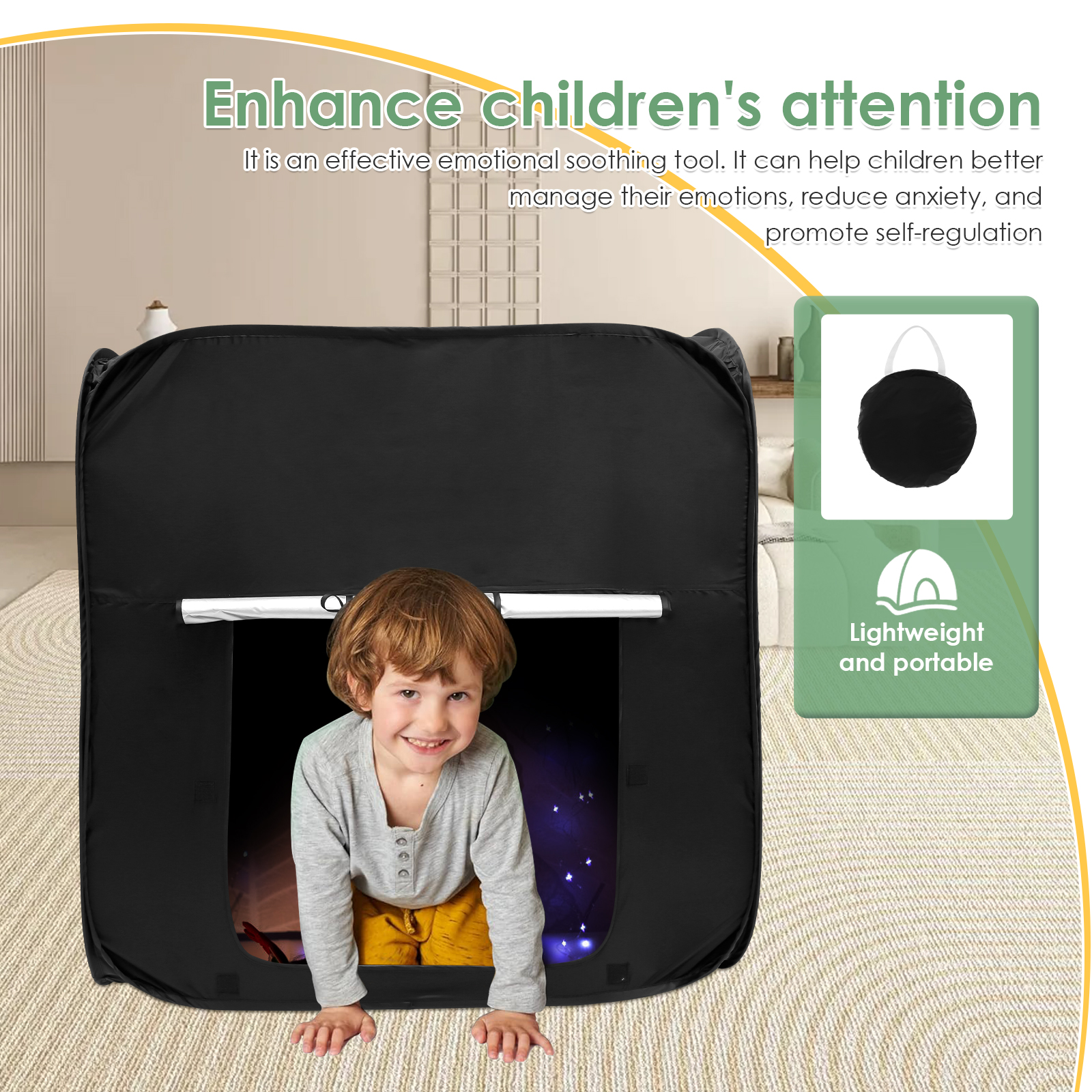 Kids Sensory Tent Portable Sen - Emergency Mylar Tent avaliação e preço