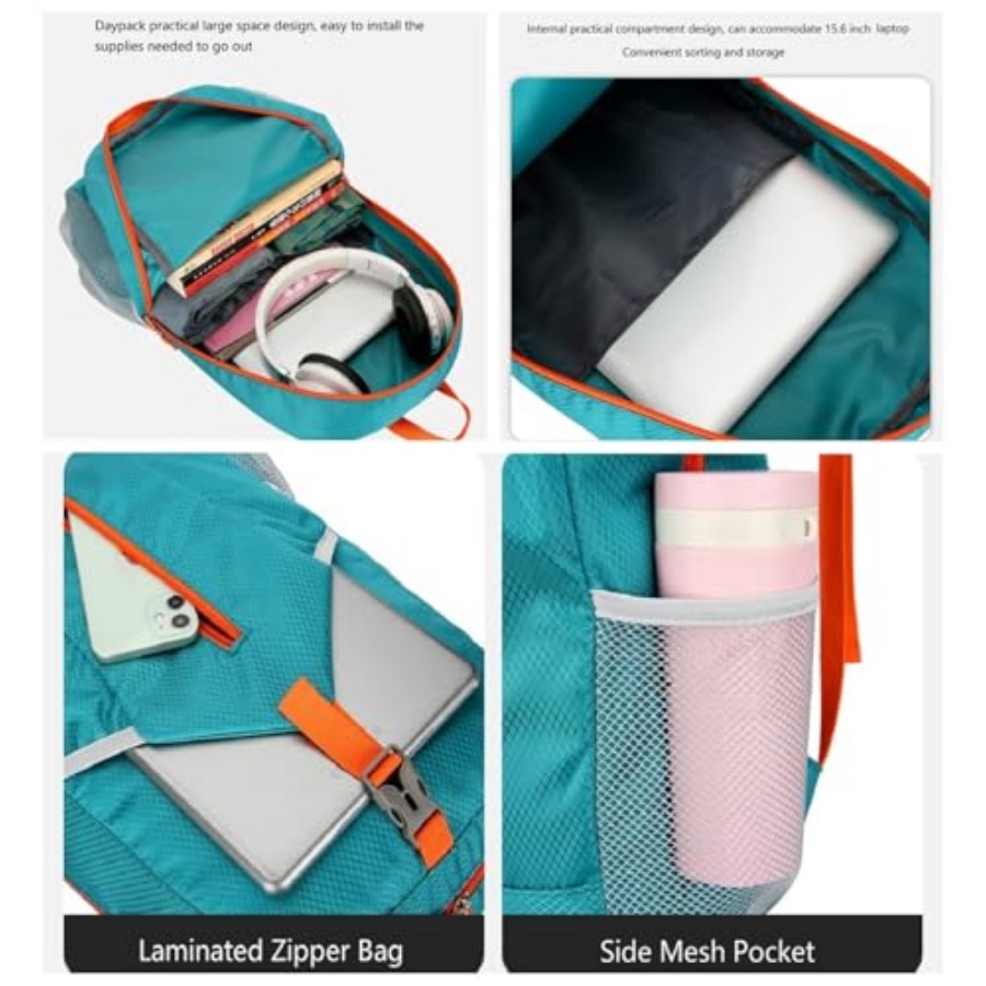 25L Foldable Hiking Backpack,  - Water Bag Collapsible avaliação e preço