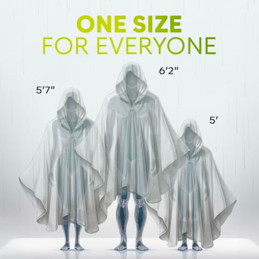 Disposable Rain Ponchos for Ad - Emergency Poncho Rain avaliação e preço