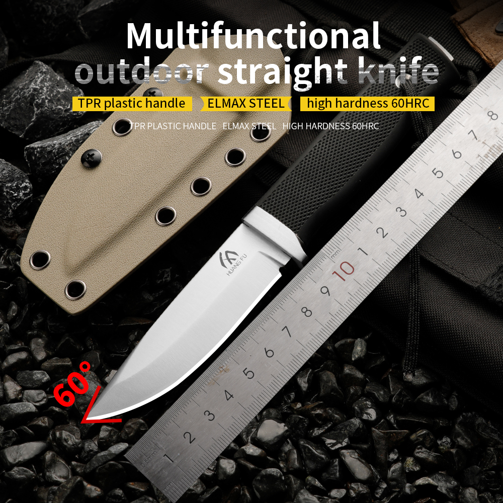 High-quality steel fixed blade - Bushcraft Knife Fixed avaliação e preço