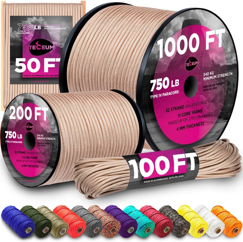 750 lb Paracord Rope - 1000Ft/ - Para Cord 1000Ft avaliação e preço
