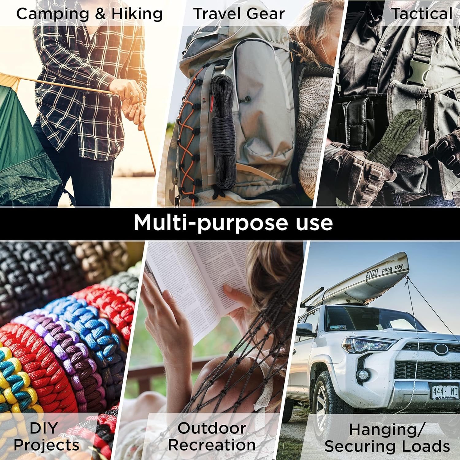 750 lb Paracord Rope - 1000Ft/ - Para Cord 1000Ft avaliação e preço