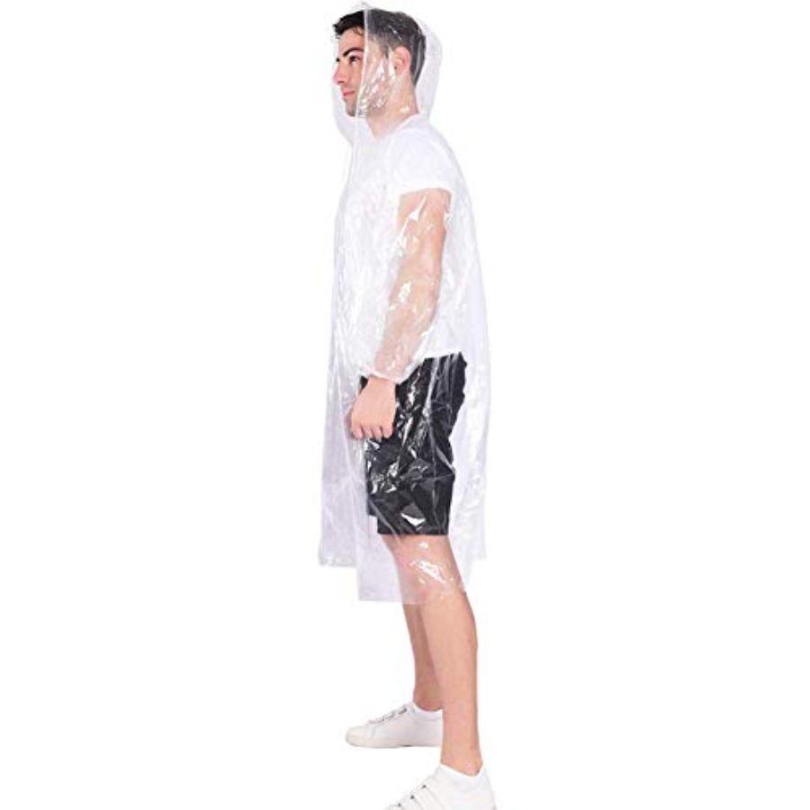 Rain Ponchos, with Drawstring  - Emergency Poncho Rain avaliação e preço