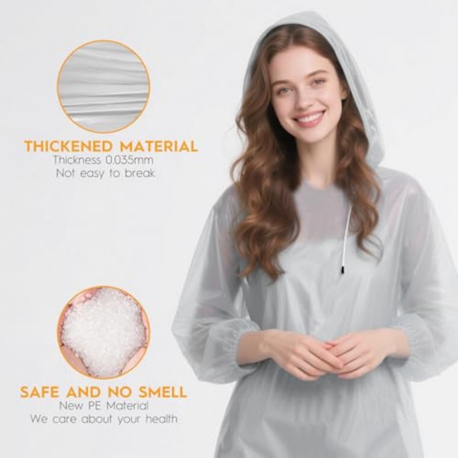 and and Disposable Rain Poncho - Emergency Poncho Rain avaliação e preço